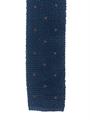 CRAVATTA TRICOT POIS A MANO 100%SETA