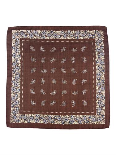 POCHETTE 33X33 100%LANA ORLO A MANO