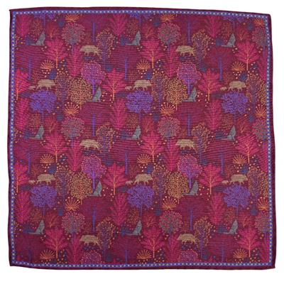 POCHETTE 33X33 100%SETA ORLO A MANO