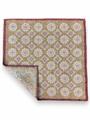 POCHETTE DOUBLE FACE 33X33 100%LANA ORLO A MANO