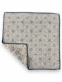POCHETTE DOUBLE FACE 33X33 100%LANA ORLO A MANO