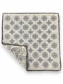 POCHETTE DOUBLE FACE 33X33 100%LANA ORLO A MANO