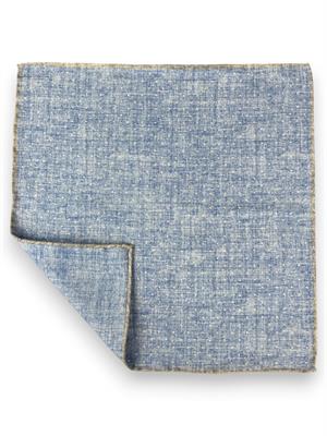 POCHETTE DOUBLE FACE 33X33 100%LANA ORLO A MANO