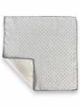 POCHETTE DOUBLE FACE 33X33 100%LANA ORLO A MANO