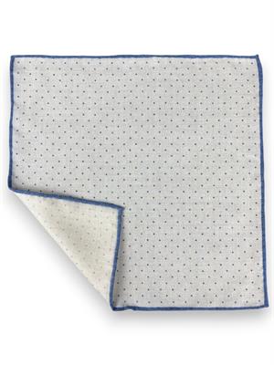 POCHETTE DOUBLE FACE 33X33 100%LANA ORLO A MANO