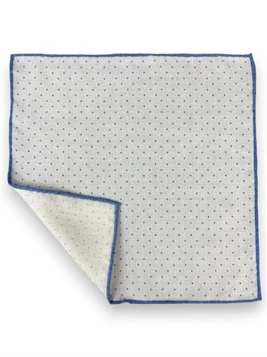 POCHETTE DOUBLE FACE 33X33 100%LANA ORLO A MANO