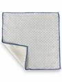 POCHETTE DOUBLE FACE 33X33 100%LANA ORLO A MANO