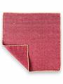 POCHETTE DOUBLE FACE 33X33 100%LANA ORLO A MANO