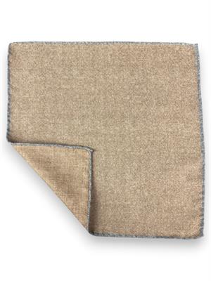 POCHETTE DOUBLE FACE 33X33 100%LANA ORLO A MANO