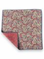 POCHETTE DOUBLE FACE 33X33 100%LANA ORLO A MANO