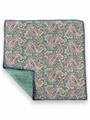 POCHETTE DOUBLE FACE 33X33 100%LANA ORLO A MANO