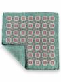 POCHETTE DOUBLE FACE 33X33 100%LANA ORLO A MANO