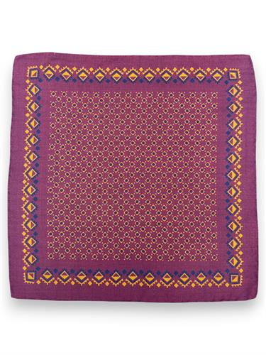 POCHETTE 33X33 100%LANA ORLO A MANO
