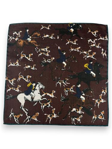 POCHETTE 33X33 100%LANA ORLO A MANO