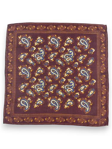POCHETTE 33X33 100%LANA ORLO A MANO