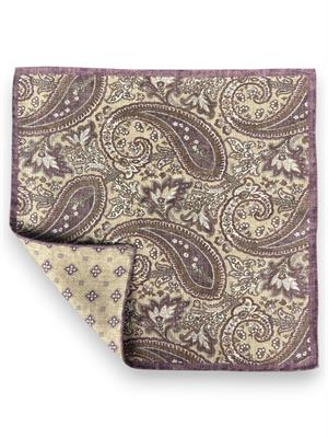 POCHETTE DOUBLE FACE 33X33 100%SETA ORLO A MANO