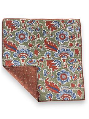 POCHETTE DOUBLE FACE 33X33 100%SETA ORLO A MANO