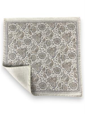 POCHETTE DOUBLE FACE 33X33 100%SETA ORLO A MANO