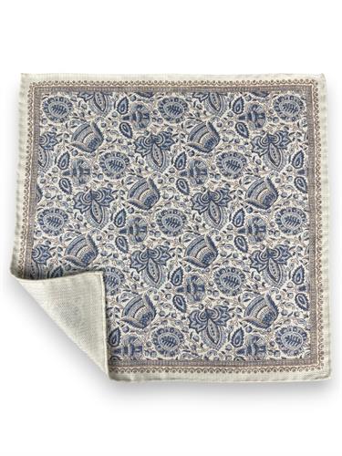 POCHETTE DOUBLE FACE 33X33 100%SETA ORLO A MANO