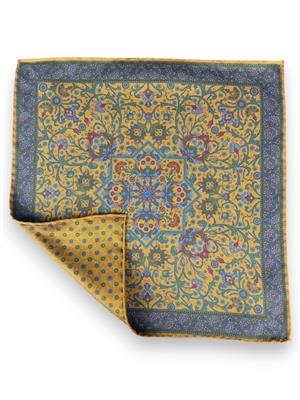 POCHETTE DOUBLE FACE 33X33 100%SETA ORLO A MANO