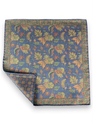 POCHETTE DOUBLE FACE 33X33 100%SETA ORLO A MANO