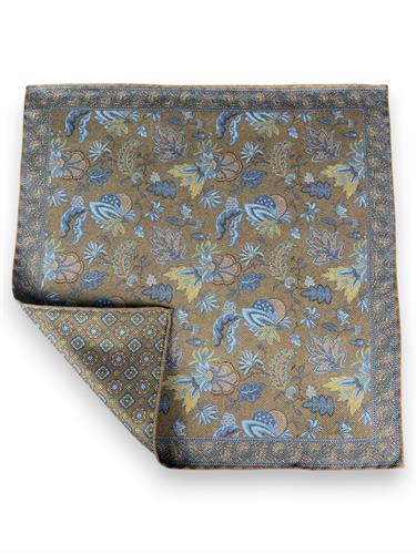 POCHETTE DOUBLE FACE 33X33 100%SETA ORLO A MANO