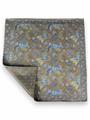 POCHETTE DOUBLE FACE 33X33 100%SETA ORLO A MANO