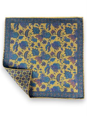 POCHETTE DOUBLE FACE 33X33 100%SETA ORLO A MANO