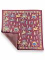 POCHETTE DOUBLE FACE 33X33 100%SETA ORLO A MANO