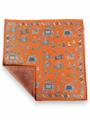 POCHETTE DOUBLE FACE 33X33 100%SETA ORLO A MANO