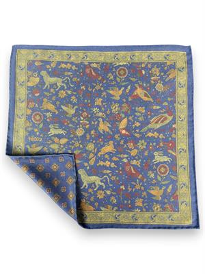 POCHETTE DOUBLE FACE 33X33 100%SETA ORLO A MANO