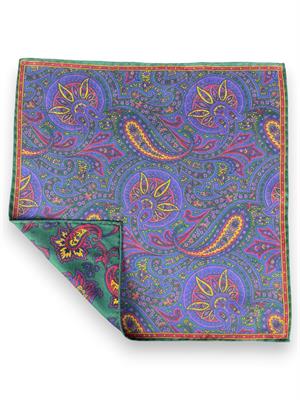POCHETTE DOUBLE FACE 33X33 100%SETA ORLO A MANO