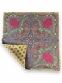 POCHETTE DOUBLE FACE 33X33 100%SETA ORLO A MANO