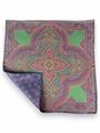 POCHETTE DOUBLE FACE 33X33 100%SETA ORLO A MANO