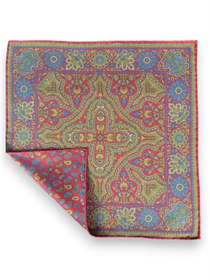 POCHETTE DOUBLE FACE 33X33 100%SETA ORLO A MANO