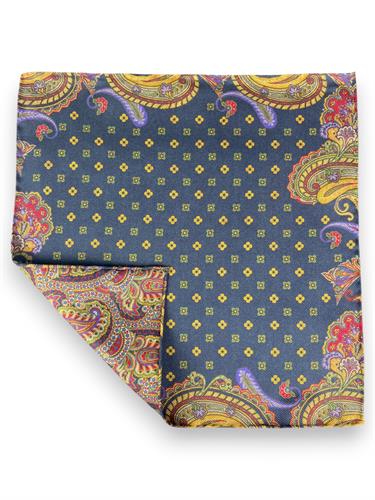 POCHETTE DOUBLE FACE 33X33 100%SETA ORLO A MANO