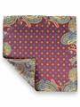 POCHETTE DOUBLE FACE 33X33 100%SETA ORLO A MANO