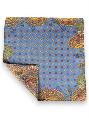 POCHETTE DOUBLE FACE 33X33 100%SETA ORLO A MANO