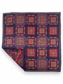POCHETTE DOUBLE FACE 33X33 100%SETA ORLO A MANO
