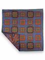 POCHETTE DOUBLE FACE 33X33 100%SETA ORLO A MANO