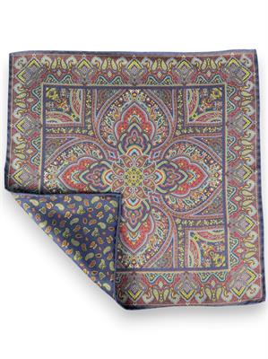 POCHETTE DOUBLE FACE 33X33 100%SETA ORLO A MANO