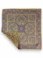 POCHETTE DOUBLE FACE 33X33 100%SETA ORLO A MANO