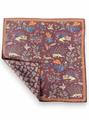POCHETTE DOUBLE FACE 33X33 100%SETA ORLO A MANO