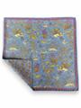 POCHETTE DOUBLE FACE 33X33 100%SETA ORLO A MANO