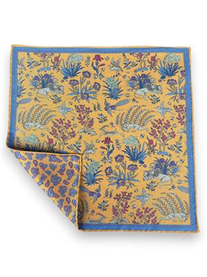 POCHETTE DOUBLE FACE 33X33 100%SETA ORLO A MANO