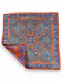 POCHETTE DOUBLE FACE 33X33 100%SETA ORLO A MANO