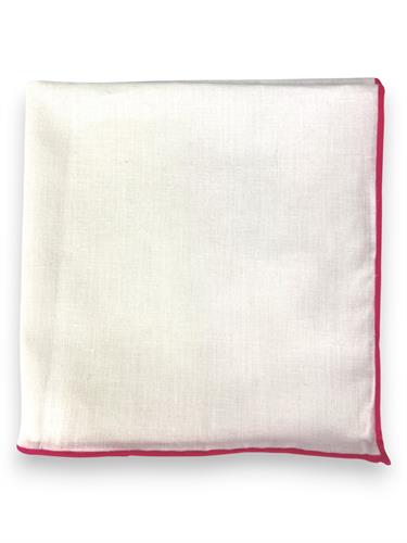 POCHETTE 33X33 100% COTONE ORLO A MANO