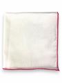 POCHETTE 33X33 100% COTONE ORLO A MANO
