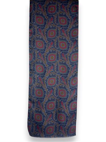 SCIARPA OTELLO DOPPIATA 100%SETA/LANA 33X170
