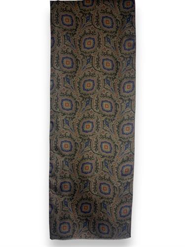 SCIARPA OTELLO DOPPIATA 100%SETA/LANA 33X170